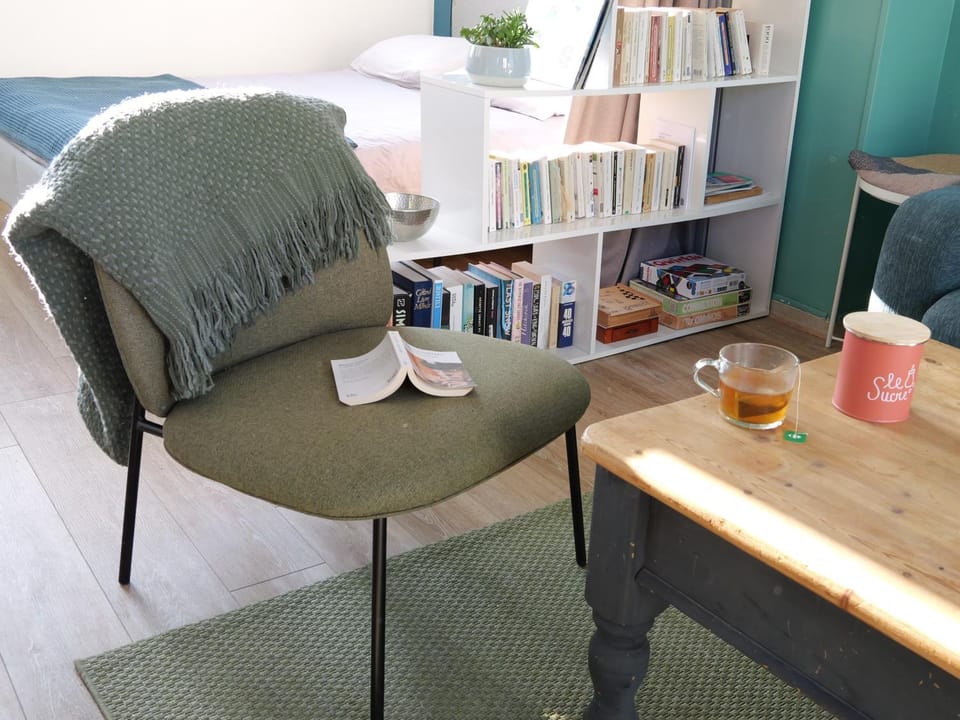 Library, Living room, Seating area