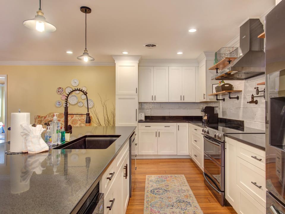 Kitchen or kitchenette, furniture, oven, stove, kitchen