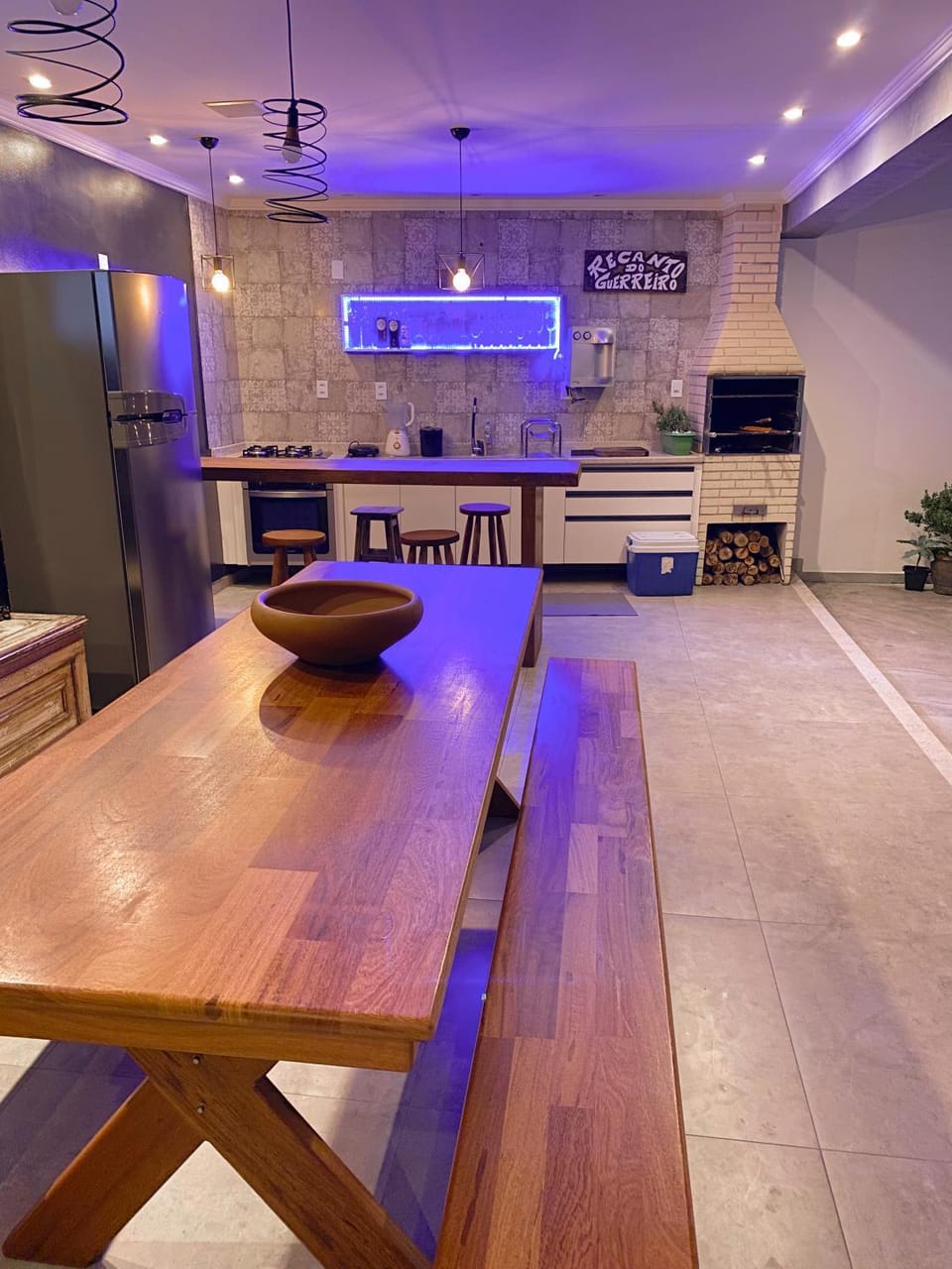 BBQ facilities, Seating area