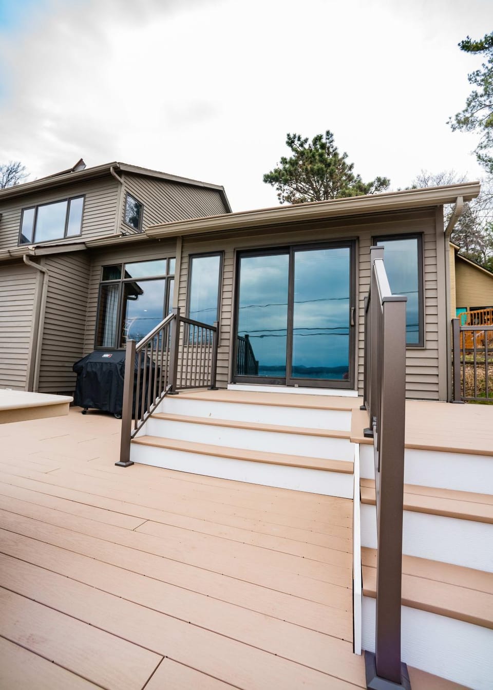 Crystal Lake Hillside with Private Sandy Beach House in Crystal Lake