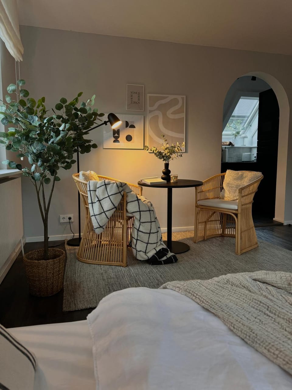 Living room, Seating area, Bedroom