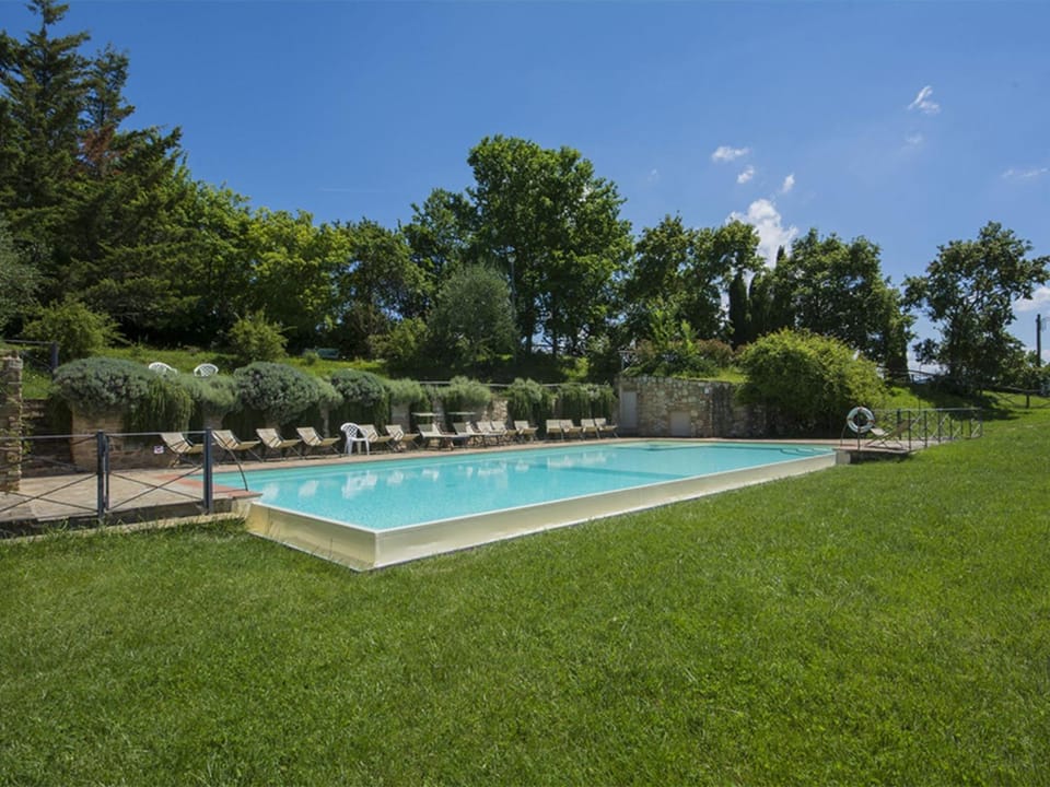 Property building, Living room, Swimming pool
