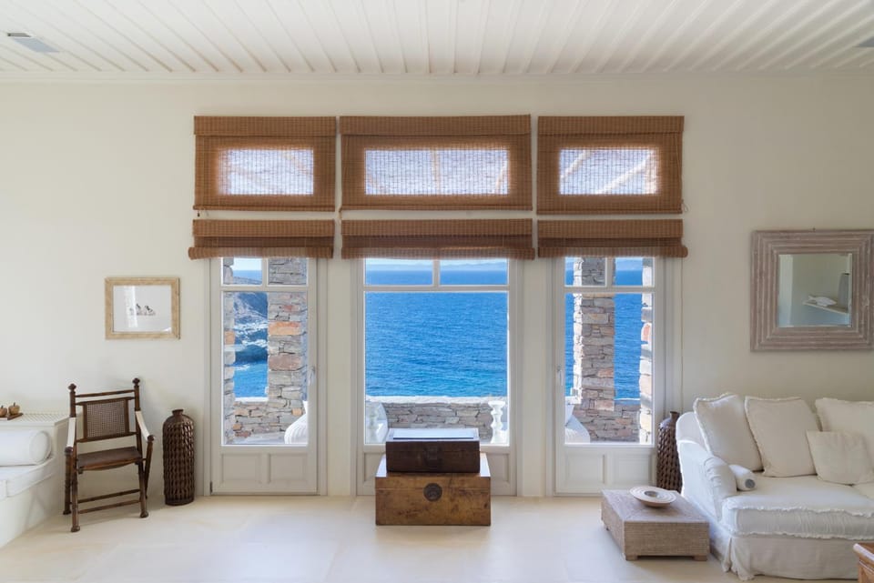 Living room, Seating area, Sea view