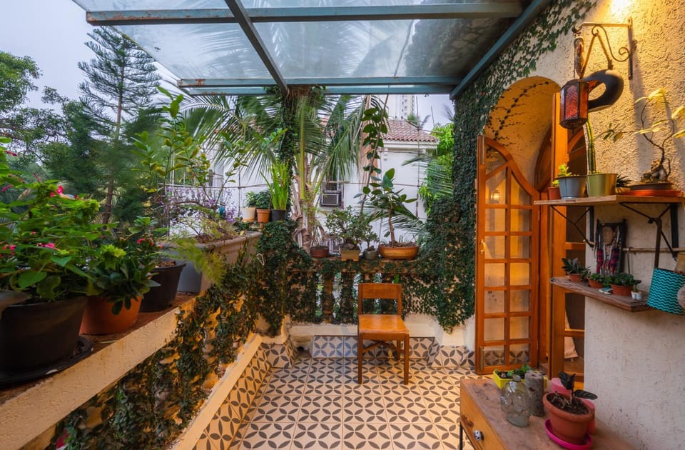 Day, Garden, View (from property/room), Balcony/Terrace, Decorative detail, Garden view