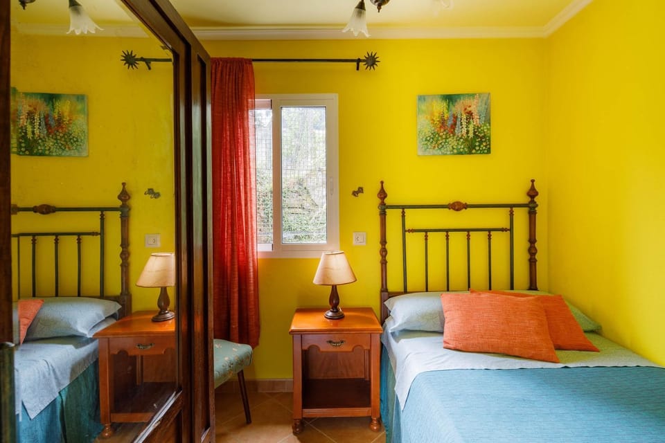 Property building, Living room, Bedroom