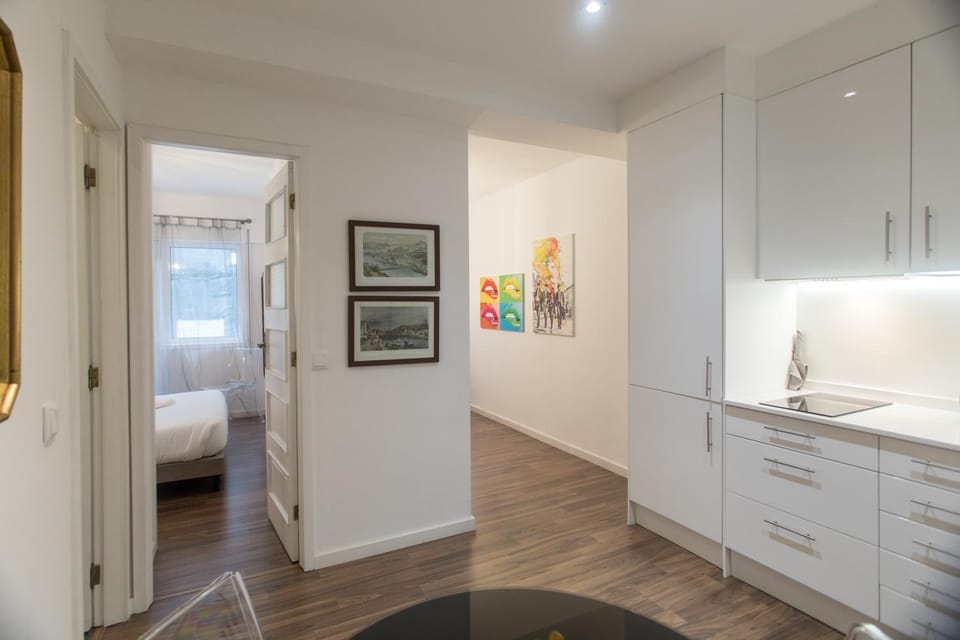 Kitchen or kitchenette, Living room, Bedroom