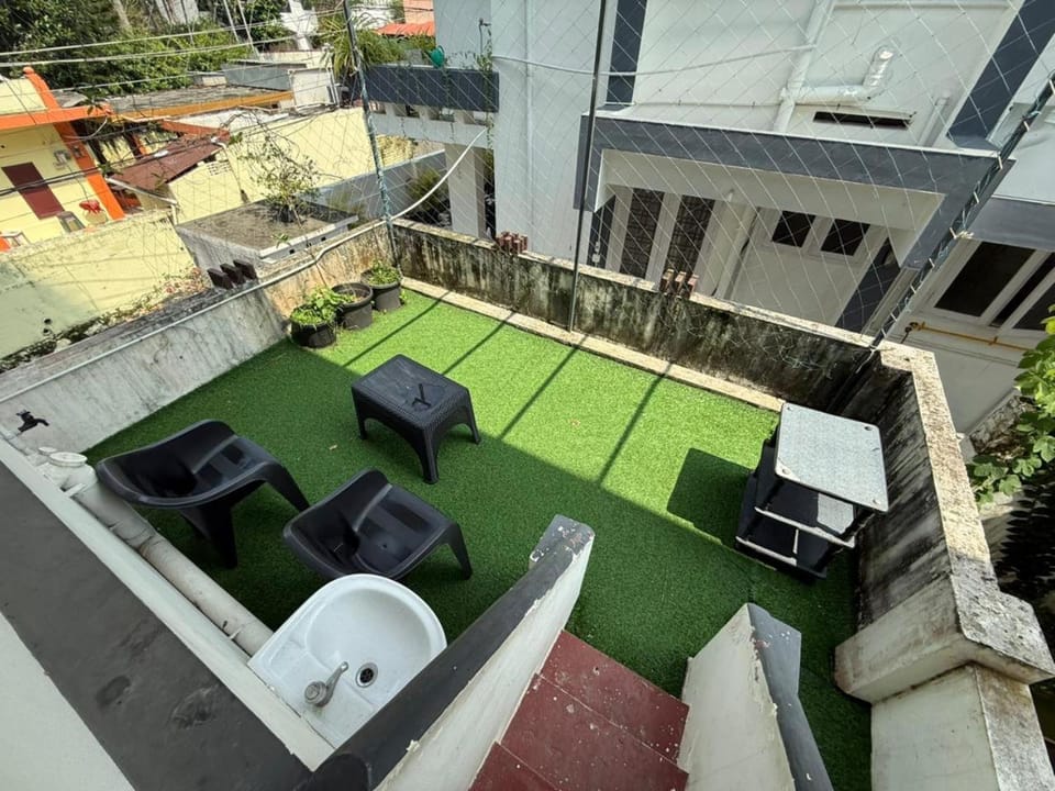 Garden, View (from property/room), Balcony/Terrace, Seating area, sunbed