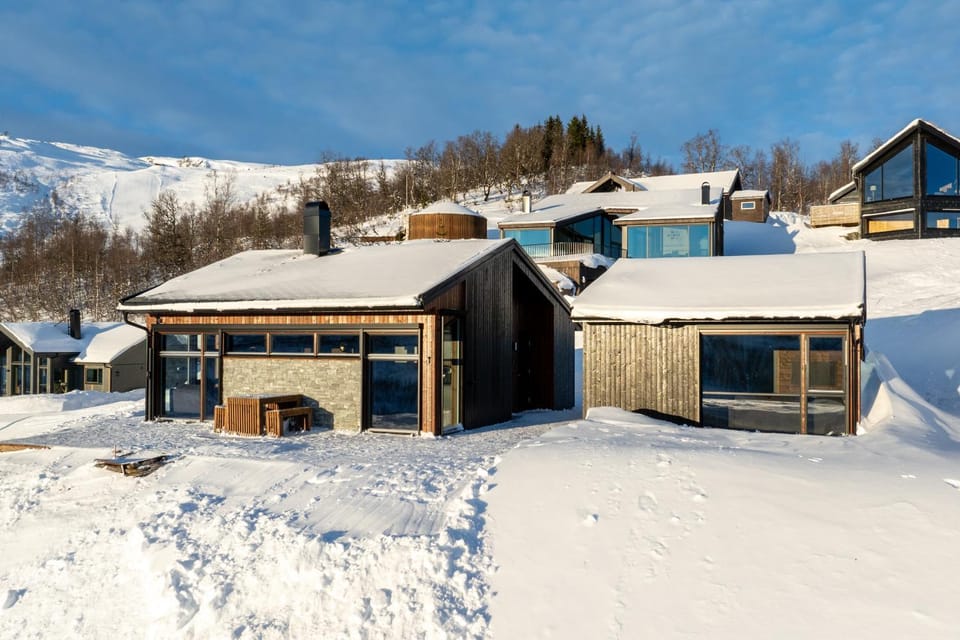Mountain Cabin with Stunning Views, Extra Space Available Cabin in Vestland