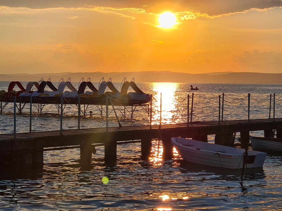 Lake view, Sunset