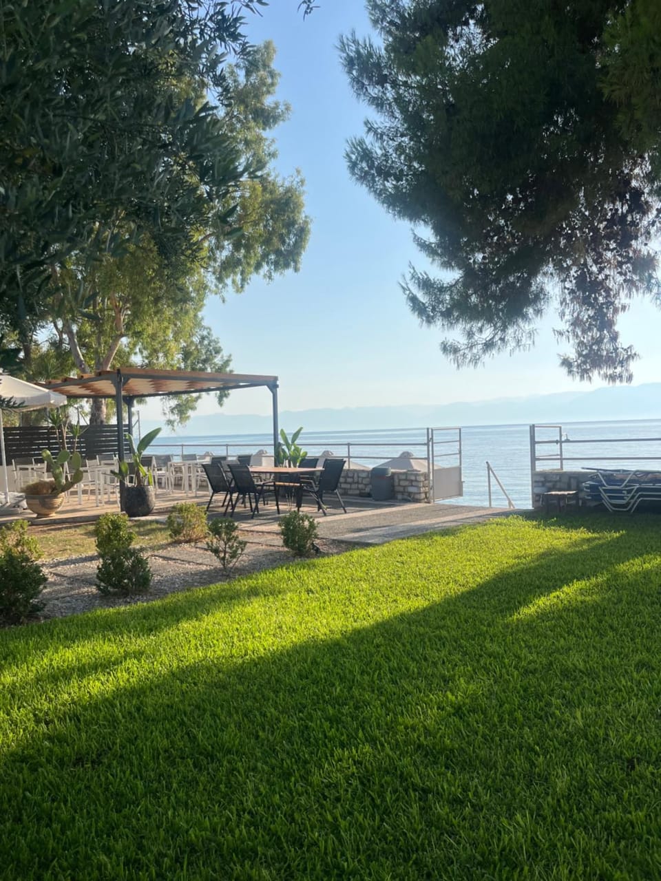Natural landscape, Garden, Garden view, Sea view