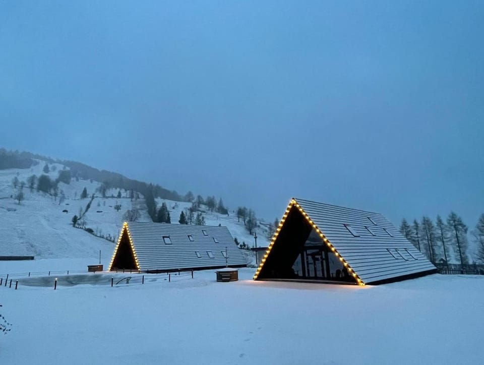 Property building, Natural landscape, Winter, Mountain view