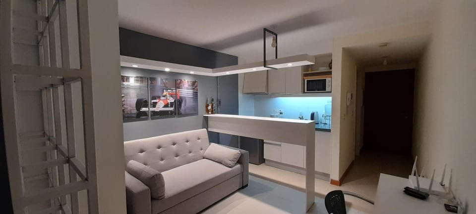 Kitchen or kitchenette, Living room, Seating area