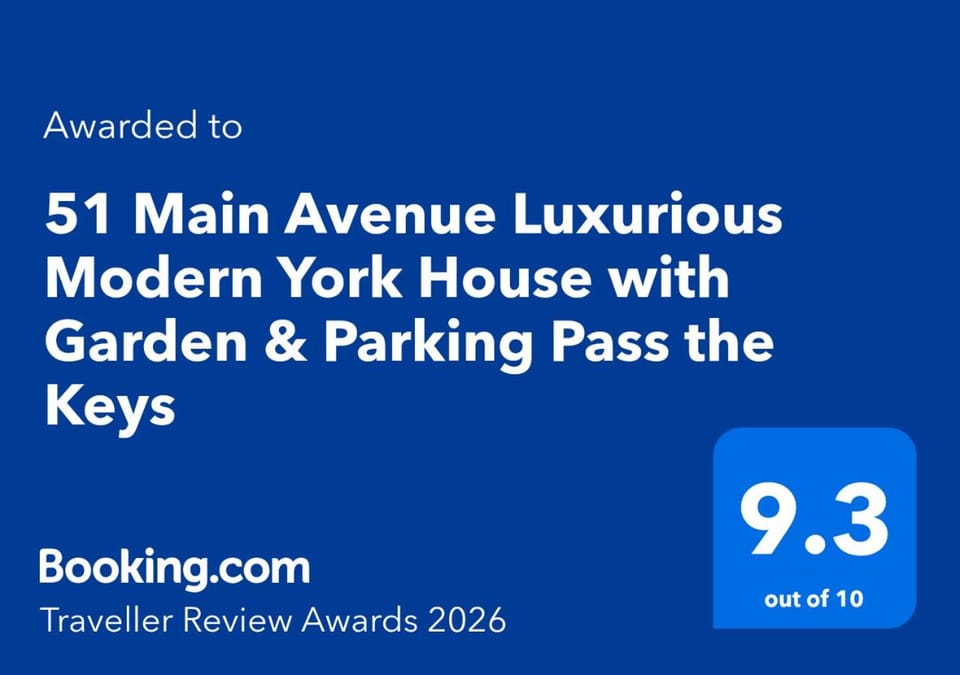 51 Main Avenue Luxurious Modern York House with Garden & Parking Pass the Keys House in York