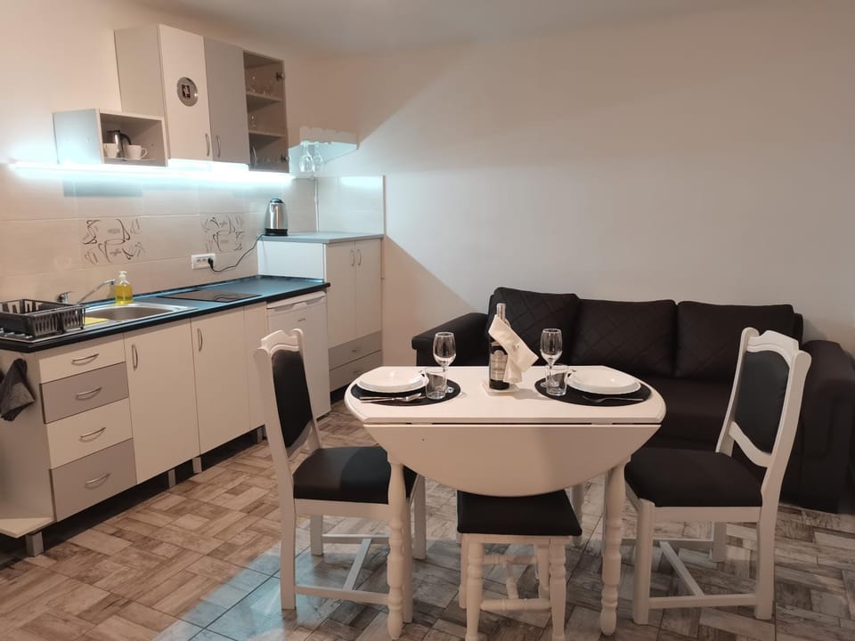 Living room, kitchen