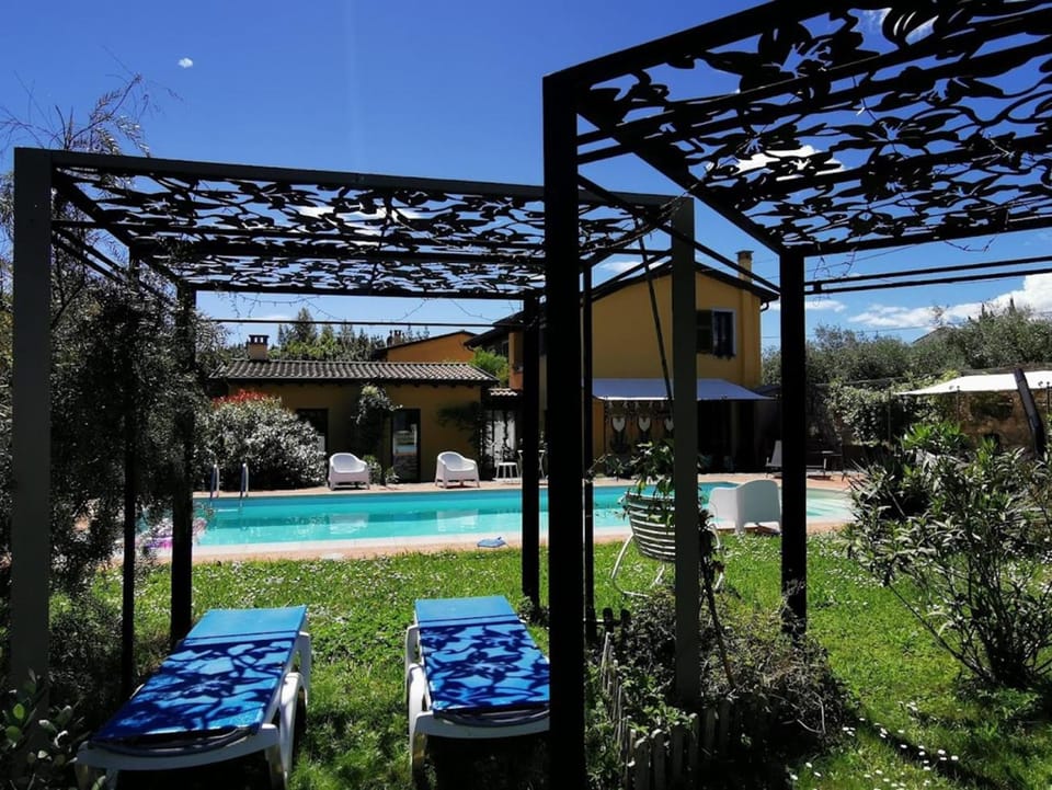 Spring, Garden, Garden view, Pool view, Swimming pool, sunbed