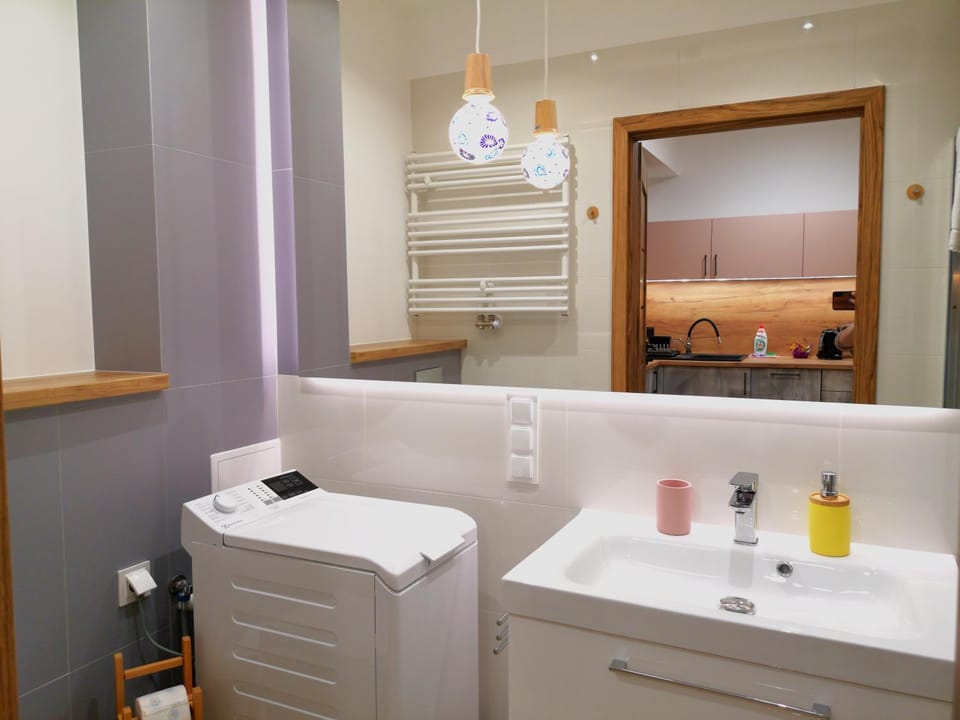 Shower, Toilet, Bathroom, heating, internet, towels, washing machine