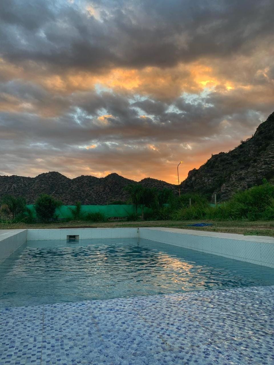 Day, Natural landscape, Mountain view, Pool view, Swimming pool, Swimming pool, Sunset