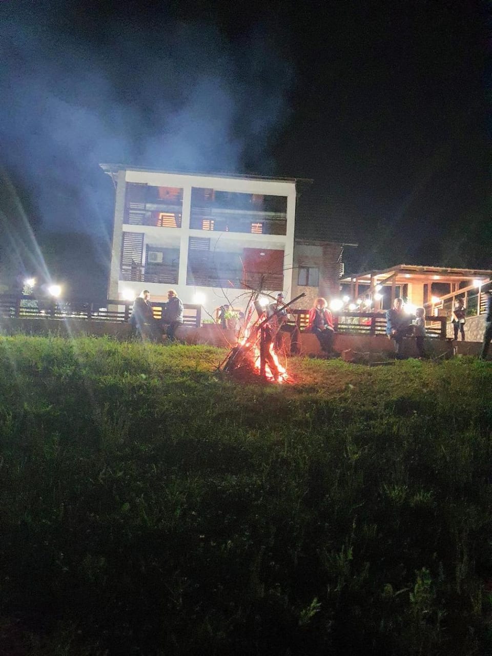 Property building, Night, Activities, BBQ facilities