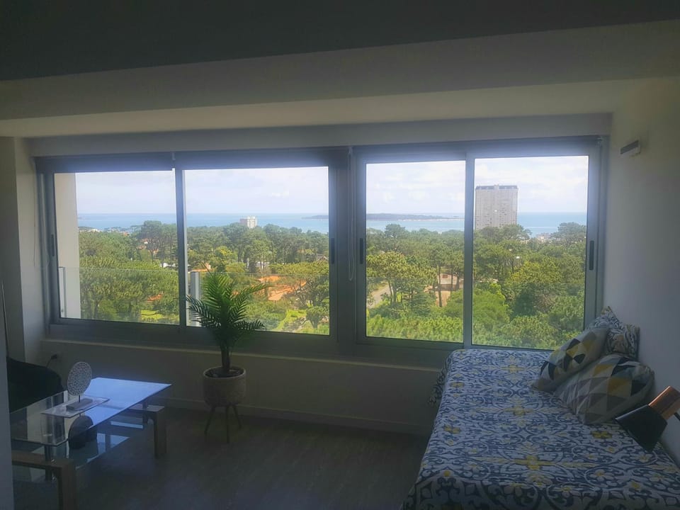 Bed, Natural landscape, View (from property/room), Seating area