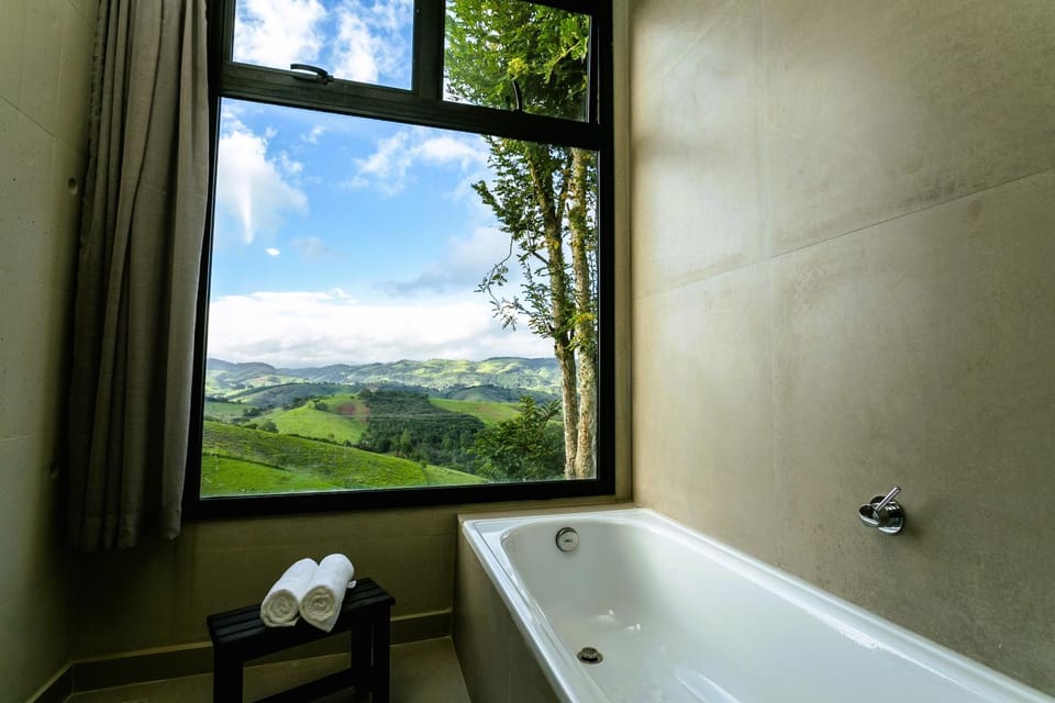 Bathroom, Mountain view, Bath