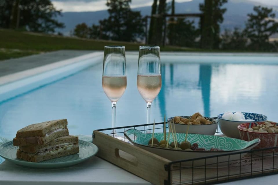 Natural landscape, Mountain view, Pool view, Swimming pool
