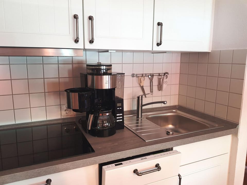 Kitchen or kitchenette, toaster