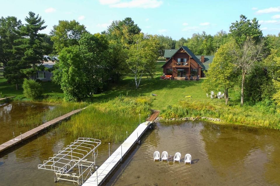Cabin w/ Gradual Slope to Sandy Bottom Swimming! Cabin in Wisconsin