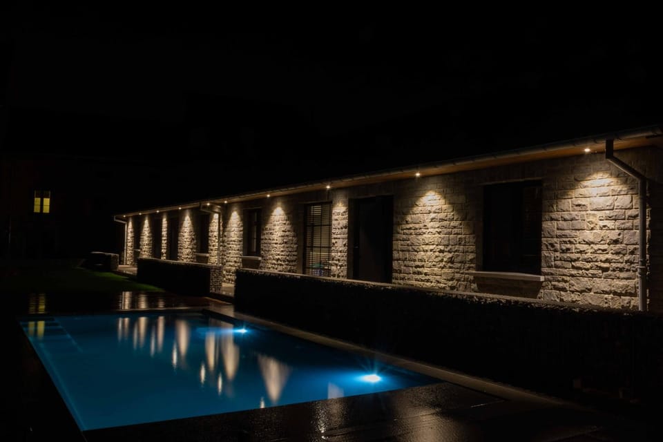Night, Garden, Spa and wellness centre/facilities, Swimming pool
