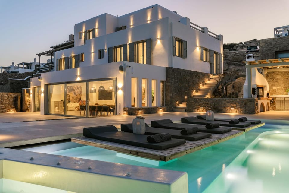 Property building, Patio, Night, Bird's eye view, View (from property/room), Other, Pool view, Swimming pool, shuttle, sunbed, VIP
