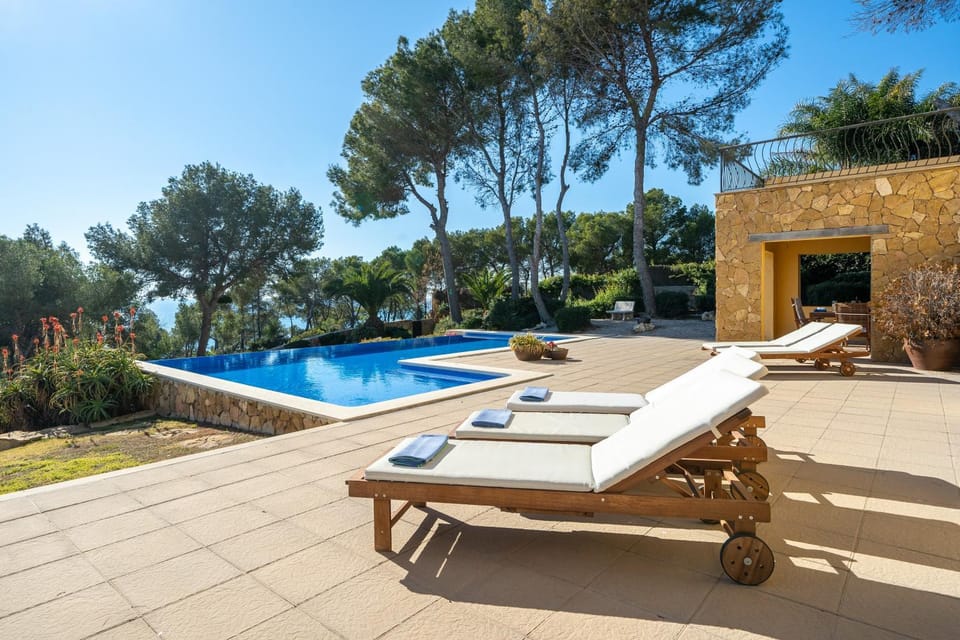 Property building, Living room, Swimming pool