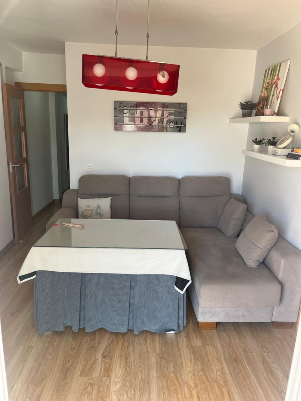 Living room, air conditioner