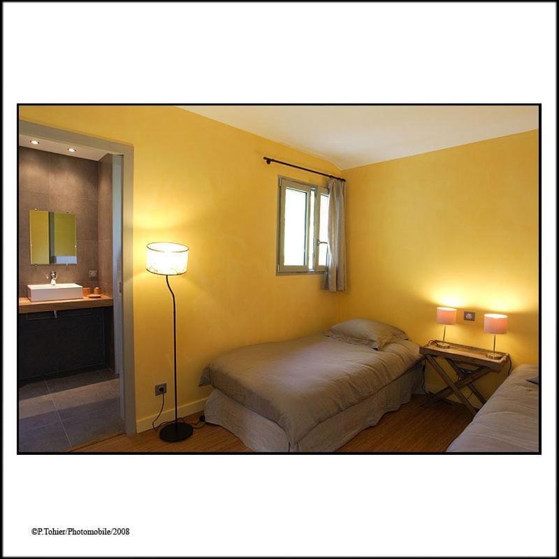 Bed, Bathroom, Bedroom