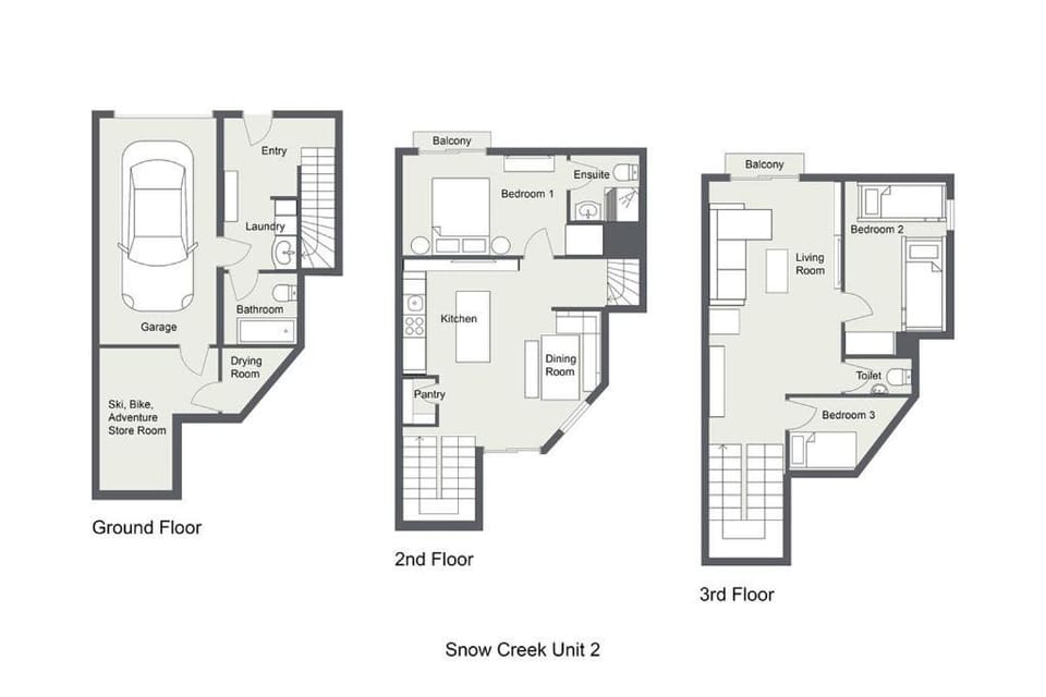 Snowcreek 2 Alpine Chalet, Private Garage Chalet in Thredbo