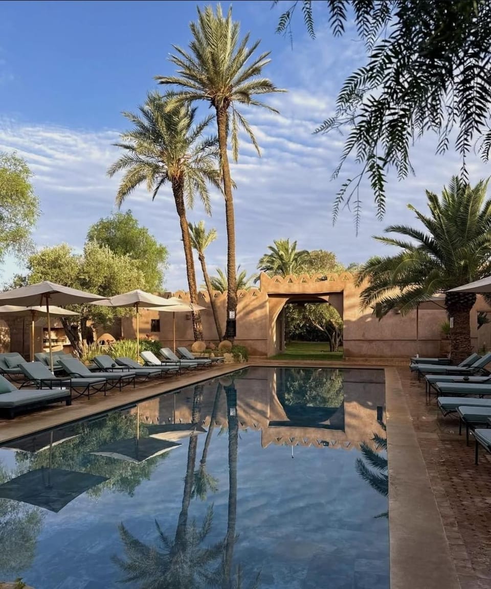 Natural landscape, Swimming pool, sunbed