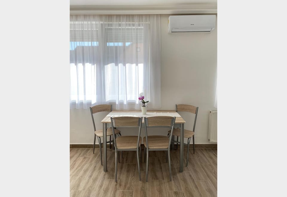 Dining area, air conditioner