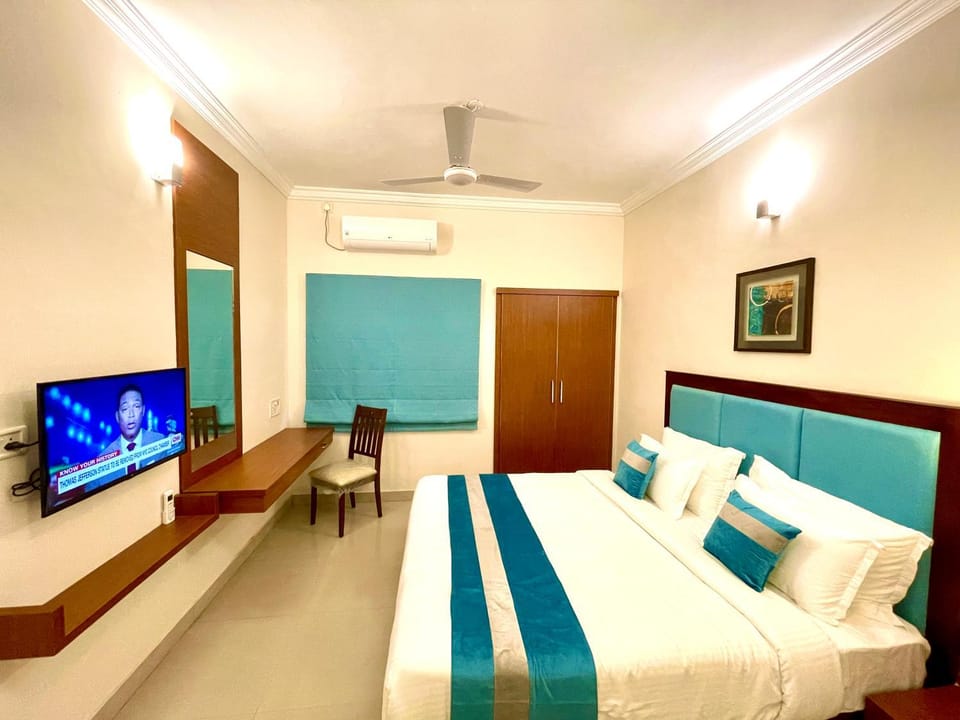 Bed, Bedroom, air conditioner