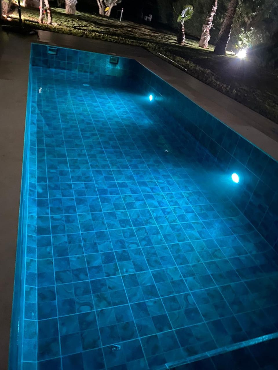 Night, Swimming pool