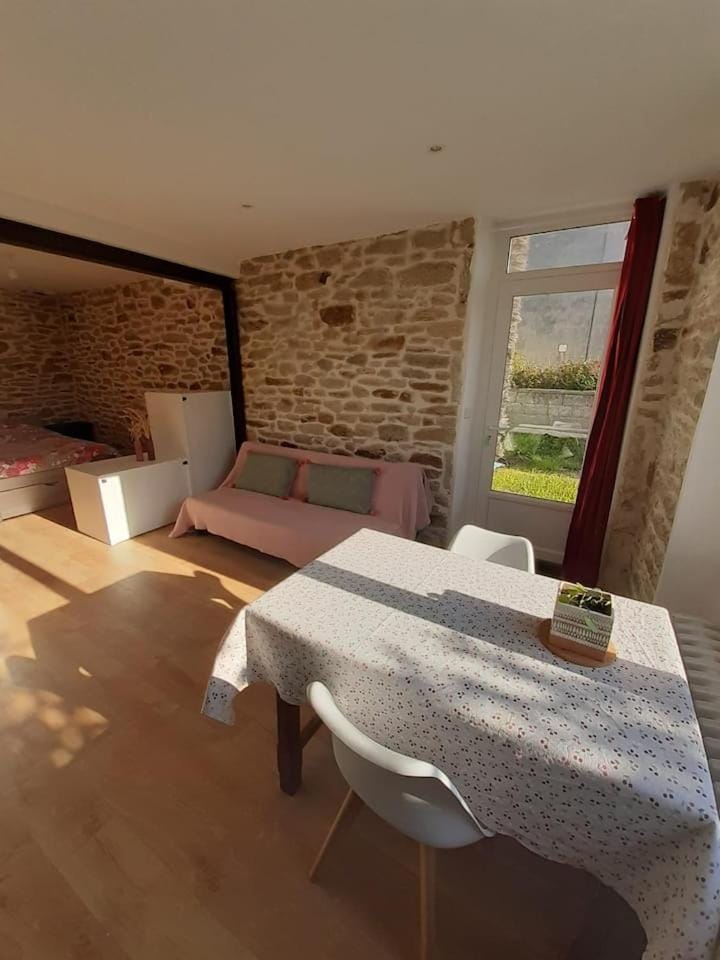 Charmant studio, avec cuisine et espace extérieur Apartment in Plouguerneau