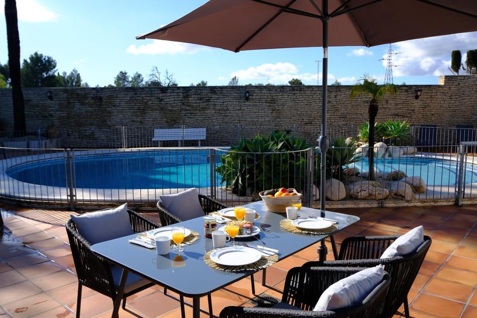 Off site, Pool view, sunbed