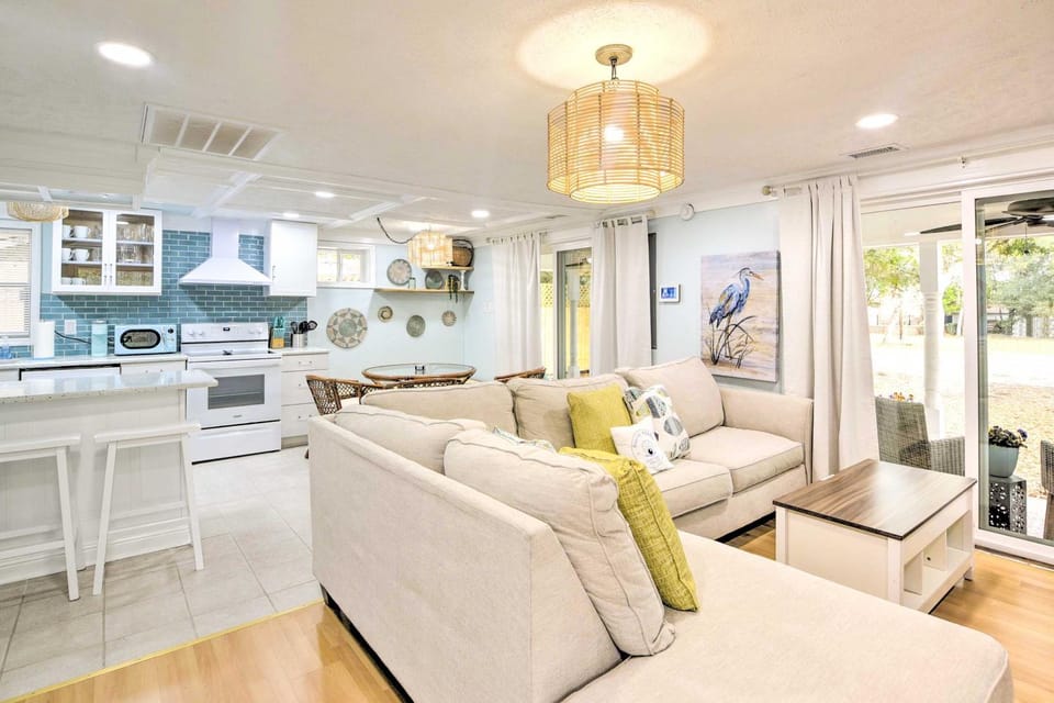 Walk to Ocean: Home w/ Fire Pit in Atlantic Beach House in Atlantic Beach