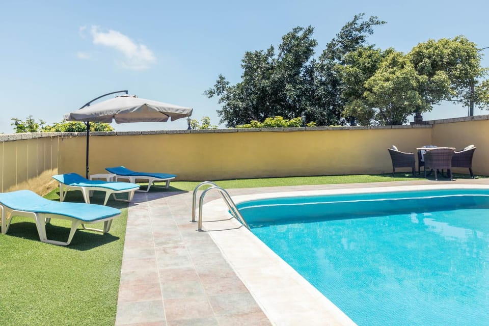 Property building, Living room, Swimming pool
