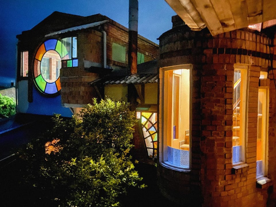 Patio, Off site, Night, On site, Time of day, Sunset, Inner courtyard view