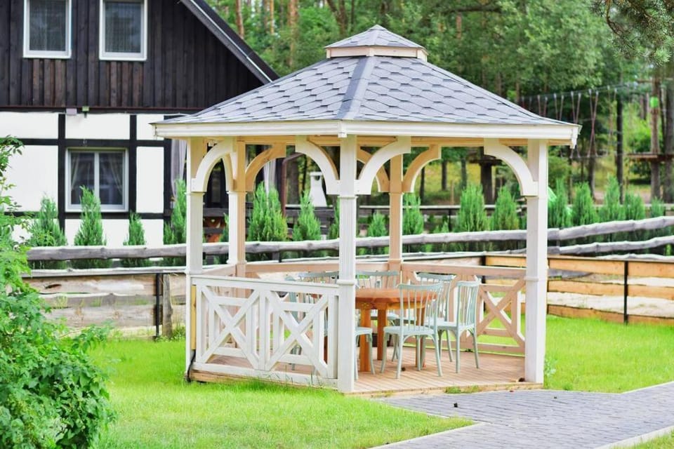 Pastelowy Domek z balią elektryczną z jacuzzi House in Pomeranian Voivodeship