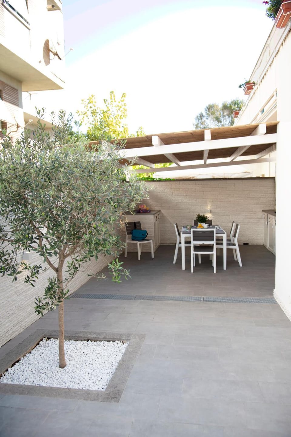 Property building, Patio