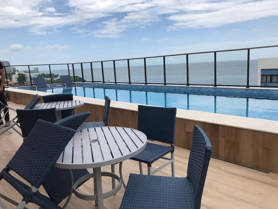 Patio, Balcony/Terrace, Sea view, Swimming pool