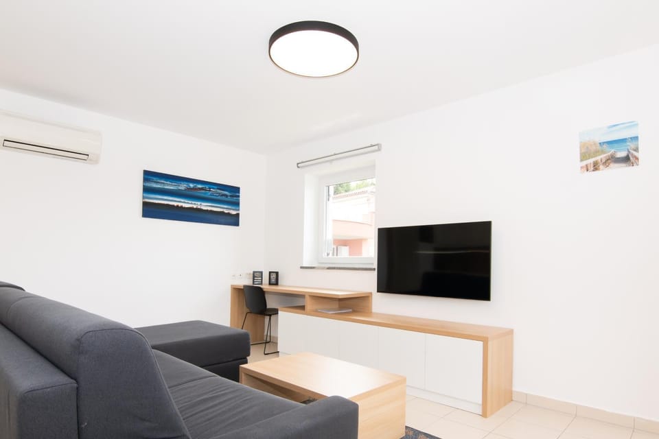 Communal lounge/ TV room, TV and multimedia, Living room, Seating area, air conditioner