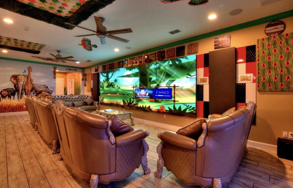 NEW! 14BR Disney-Area Resort with Bowling & Theater House in Kissimmee