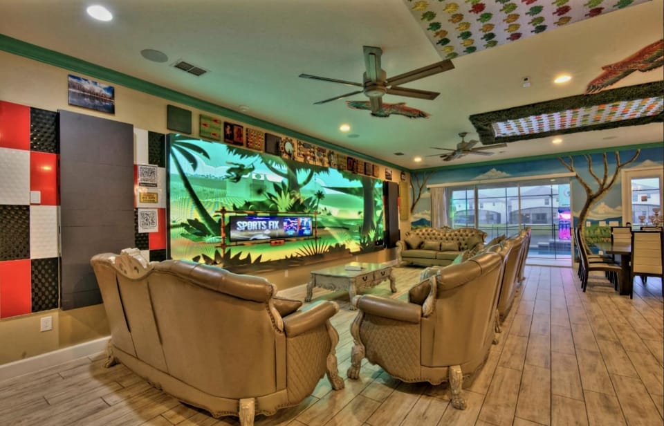 NEW! 14BR Disney-Area Resort with Bowling & Theater House in Kissimmee