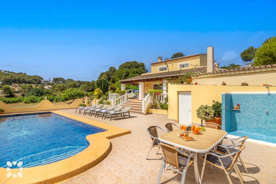 Property building, Patio, Day, Natural landscape, View (from property/room), Balcony/Terrace, Pool view, Swimming pool, sunbed