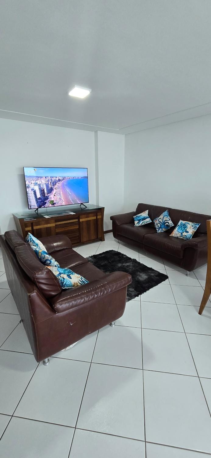 4 suites Frente Mar com ar condicionado Churrasqueira 2 vagas Wi-fi 140 mts2 Apartment in Guarapari